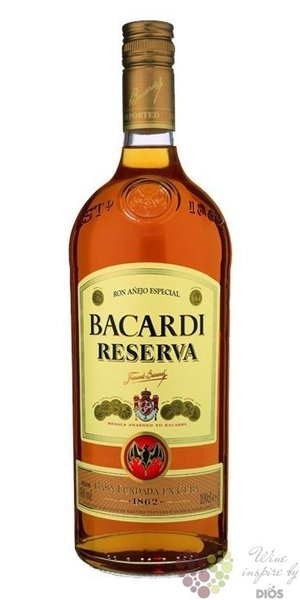 Bacardi  Reserva  aged Cuban rum 40% vol.  1.00 l