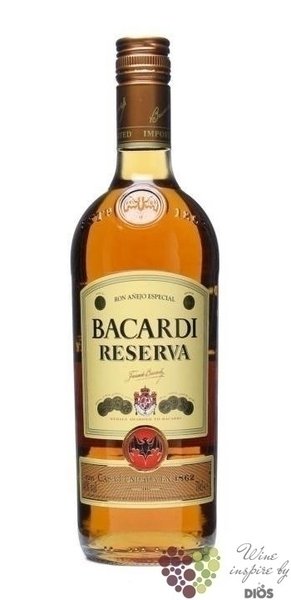 Bacardi  Reserva  aged Cuban rum 40% vol.  0.70 l