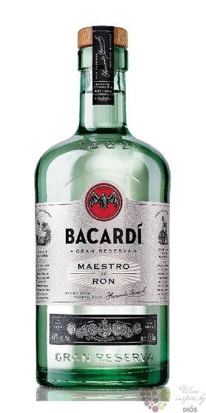 Bacardi Grand reserva „ Maestro de ron ” premium white Cuban rum 40% vol.    1.00 l