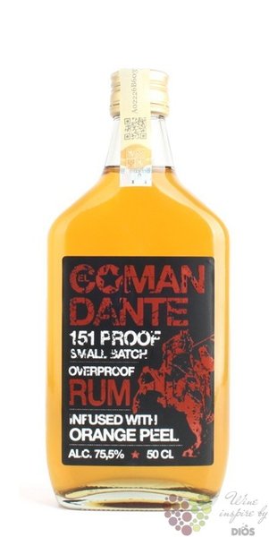 El Comandante „ 151 Proof ” overproof Caribbean rum 75.5% vol.  0.50 l