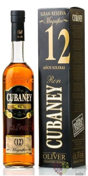 Cubaney Gran reserva  Magnifico  aged 12 years gift box Dominican rum 38% vol.  0.70 l