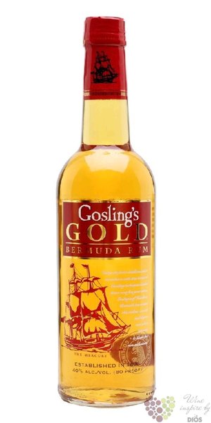 Goslings  Gold  aged Bermudas rum 40% vol.  0.70 l
