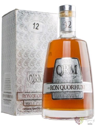 Quorhum  12 aos Solera  aged Dominican rum 40% vol.  0.70 l