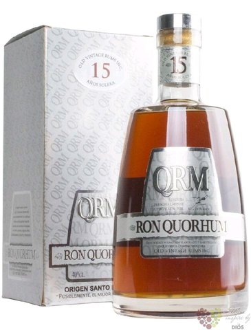 Quorhum „ 15 aňos Solera ” aged Dominican rum 40% vol.  0.70 l