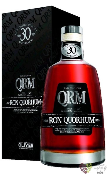 Quorhum  Solera 30 anni. Cask Strength  aged Dominican rum 50% vol.  0.70 l