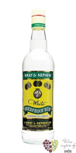 J.Wray &amp; Nephew white overproof Jamaican rum 63% vol.  0.70 l