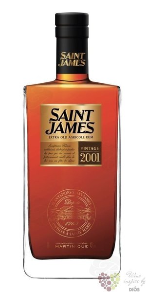 Saint James  Millesime  2001 vintage Martinique rum 43% vol. 0.70 l