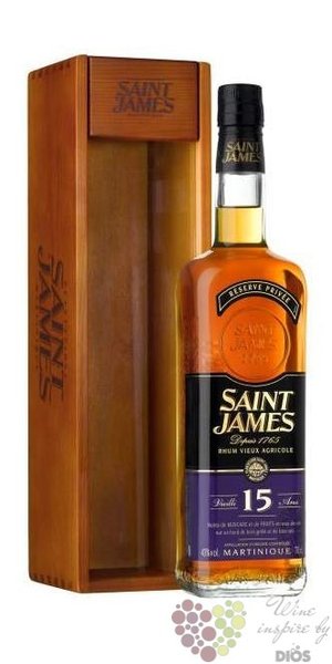 Saint James agricole vieux aged 15 years Martinique rum 43% vol.  0.70 l