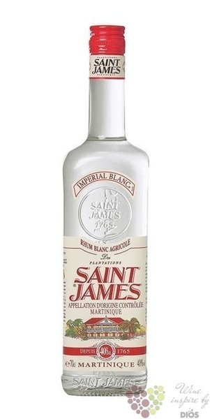 Saint James  Imperial blanc  rum of Martinique 40% vol.  1.00 l