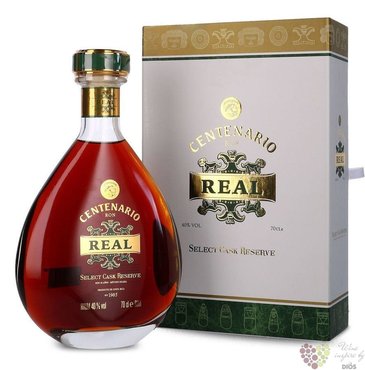 Centenario  Real Select cask reserve  unique Costa Rican rum 40% vol.  0.70 l