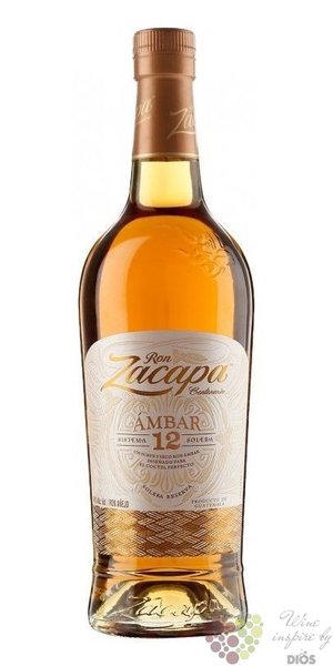 Zacapa Centenario  12 Ambar   aged Guatemalan rum 40% vol.  1.00 l