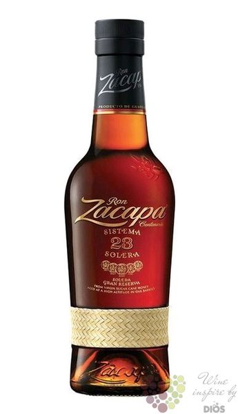 Zacapa Centenario  23 Solera Gran reserva  aged Guatemalan rum 40% vol.  0.35 l