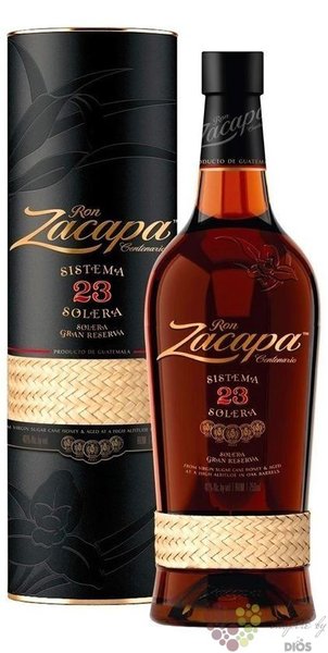 Zacapa Centenario „ 23 Solera Gran reserva ” aged Guatemalan rum 40% vol.  0.70 l