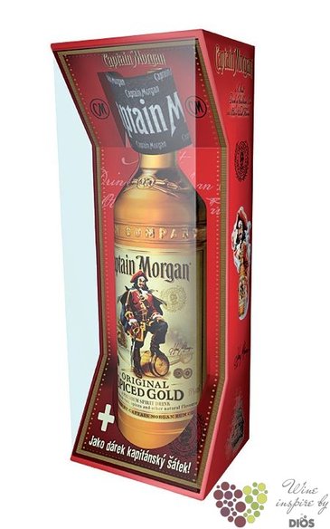 Captain Morgan  Original Spiced Gold  scarf gift pack Jamaican rum 35% vol.  0.70 l