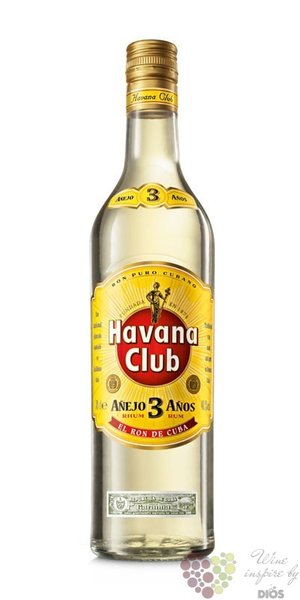 Havana club „ Aňejo 3 aňos ” white Cuban rum 40% vol.  0.05 l