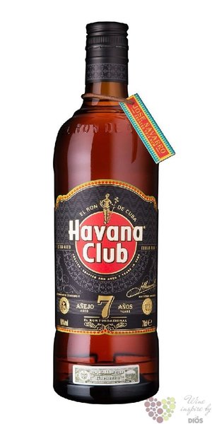 Havana club „ Aňejo 7 aňos ” new release of aged Cuban rum 40% vol.  0.70 l