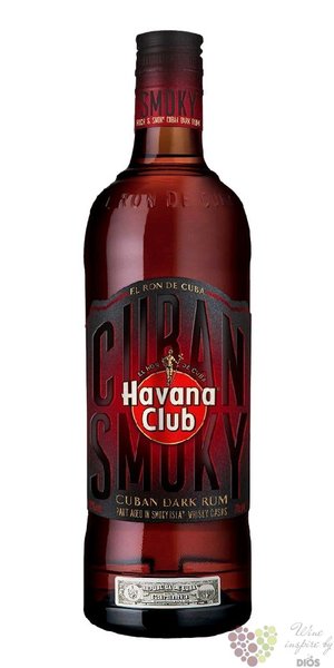 Havana Club  Cuban Smoky  aged Cuban rum 40% vol.  1.00 l
