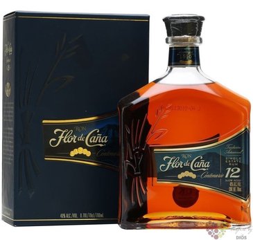 Flor de Caa  Centenario  slow aged 12 years Nicaraguan rum 40% vol.  1.00 l