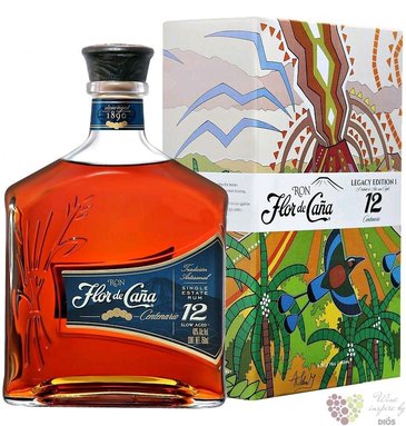 Flor de Caa  Centenario Legacy no.1  slow aged 12 years Nicaraguan rum 40% vol.  1.00 l