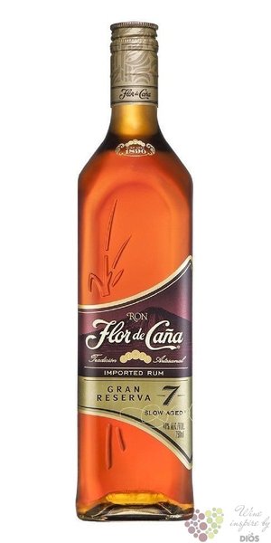 Flor de Caa  Grand reserve  slow aged 7 years Nicaraguan rum 40% vol.   0.70l