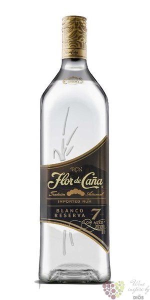 Flor de Caa  Blanco reserva  slow aged 7 years white rum 40% vol.  0.70 l