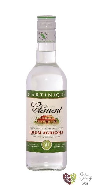 Clément blanc „ 50 ” white rum of Martinique 50% vol.  0.70 l