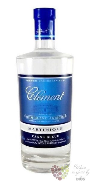 Clment  Canne bleue  Martinique rum 50% vol.  0.70 l