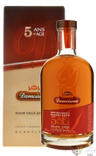 Damoiseau agricole vieux „ 5 ans d´Age ” aged rum of Guadeloupe 42% vol.   0.70l
