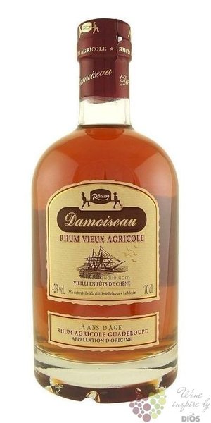 Damoiseau agricole vieux  3 ans dAge  aged rum of Guadeloupe 42% vol.  0.70 l