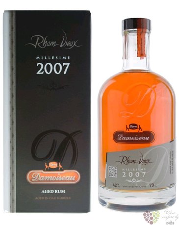 Damoiseau agricole vieux  Millesime  2007 aged Guadeloupe rum 42% vol.  0.70 l