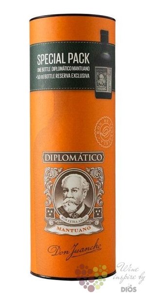 Diplomatico  Mantuano  gift set aged rum of Venezuela 40% vol.  0.70 l