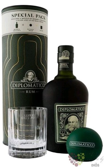 Diplomatico  Reserva exclusiva  gift set aged rum of Venezuela 40% vol.  0.70 l