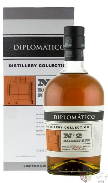 Diplomatico distillery edition „ Batch no.2 Barbet Column ” aged rum of Venezuela 47% vol.  0.70 l