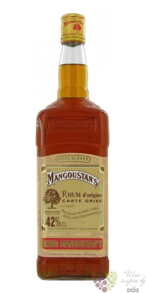 Mangoustans dOrigine  Carte Grise  rum of Martinique 42% vol.  1.00 l