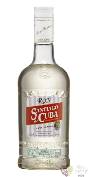 Santiago de Cuba „ Carta blanca ” white Cuban rum 40% vol.  1.00 l