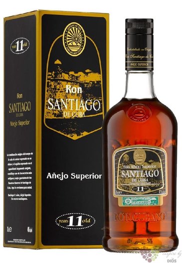 Santiago de Cuba  Aejo superior 11 aos  Cuban rum aged 11 years 40% vol.  0.70 l