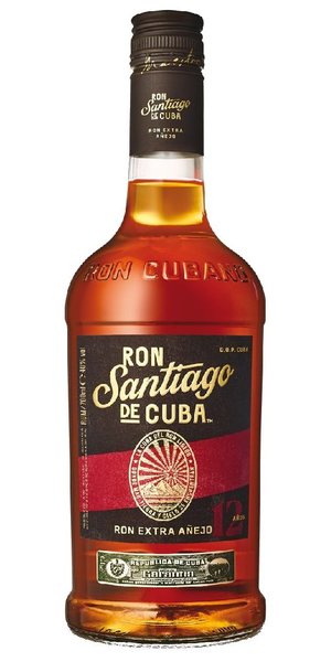 Santiago de Cuba  Extra aejo 12 aos  Cuban rum aged 12 years 40% vol. 0.70 l