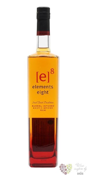 Elements 8 „ Spiced ” flavored small batch rum of St.Lucia 40% vol.  0.70 l