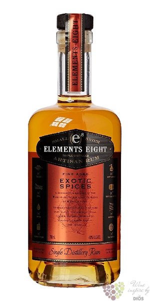Elements 8 „ Exotic spices ” small batch rum of St.Lucia 40% vol.  0.70 l