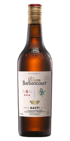 Barbancourt  3 Stars  aged 4 years aged rum of Haiti 43% vol.  0.70 l