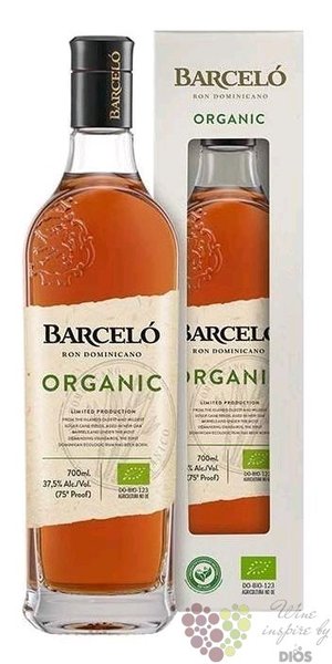 Barcelo  Organic  aged Dominican rum 37.5% vol.  0.70 l