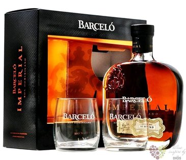 Barcelo „ Imperial ” glass set aged Dominican rum 38% vol. 0.70 l