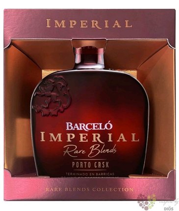 Barcelo  Imperial Rare blends Port cask  aged Dominican rum 38% vol.  0.70 l