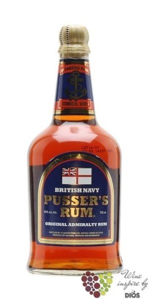 Pussers British navy  Admiralty  Virginia islands rum 40% vol.   0.70 l