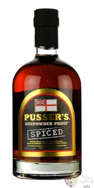 Pusser´s British navy „ Spiced ” rum of Virginia islands 40% vol.   0.70 l