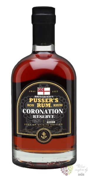 Pussers British navy  Coronation Reserve 2023  Virginia islands rum 54.5% vol.  0.70 l