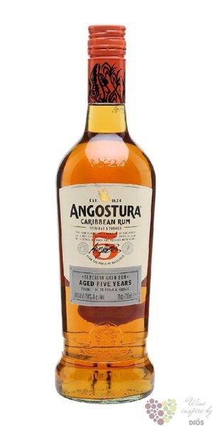Angostura  Gold  aged 5 years rum of Trinidad &amp; Tobago 40% vol.   0.70 l