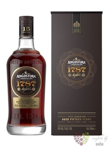 Angostura  1787  aged 15 years rum of Trinidad &amp; Tobago 40% vol.  0.70 l