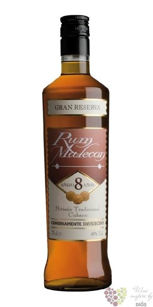 Malecon  Gran reserva  aged 8 years Panamas rum 40% vol.  0.70 l