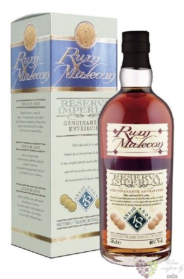 Malecon  Reserva Imperial  aged 18 years gift box Panamas rum 40% vol.    0.70 l